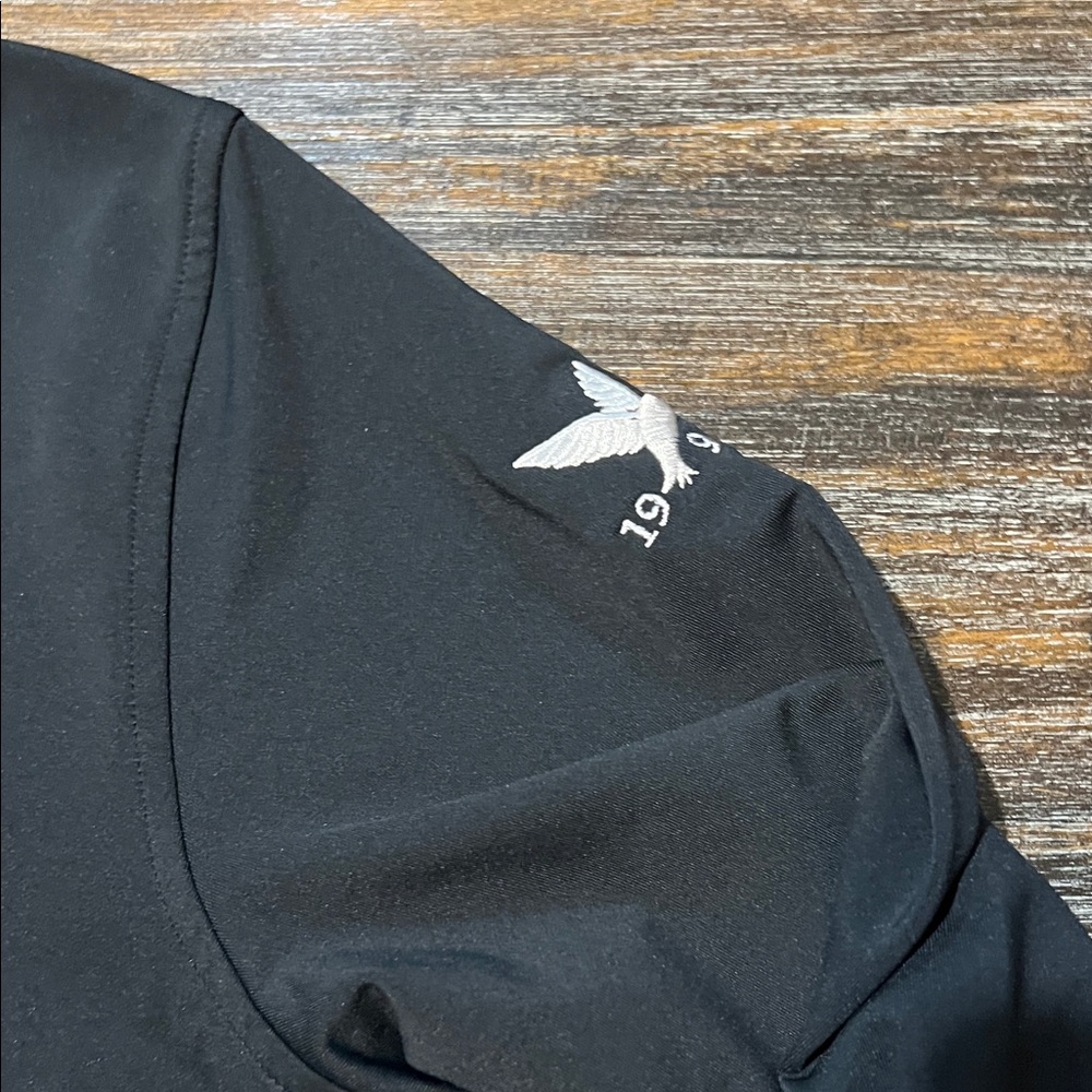 Peter Millar Perth Performance Black Quarter-Zip … - image 3